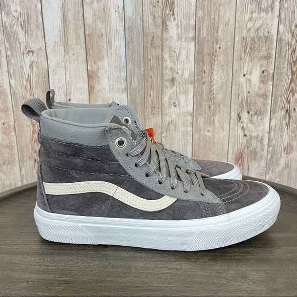 Vans Sk8-Hi MTE “Rabbit Frost/Gray” Sneaker Size 6 Women - Picture 3 of 9